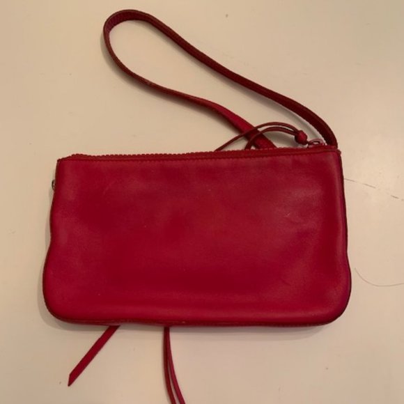 GAP Pink Leather Purse - Strap or Wristlett - Picture 2 of 6